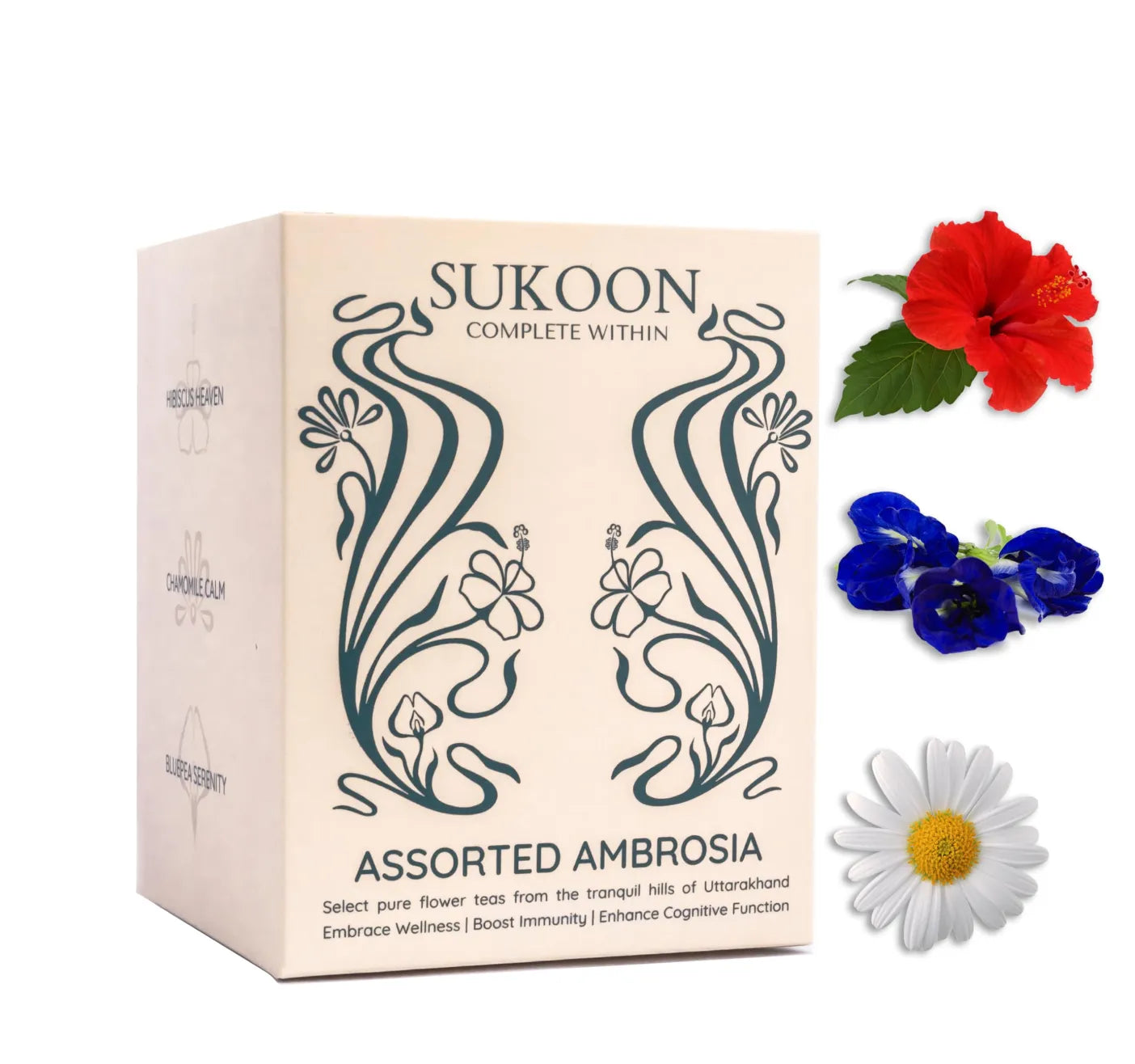 Sukoon Assorted herbal tea box | caffeine-free